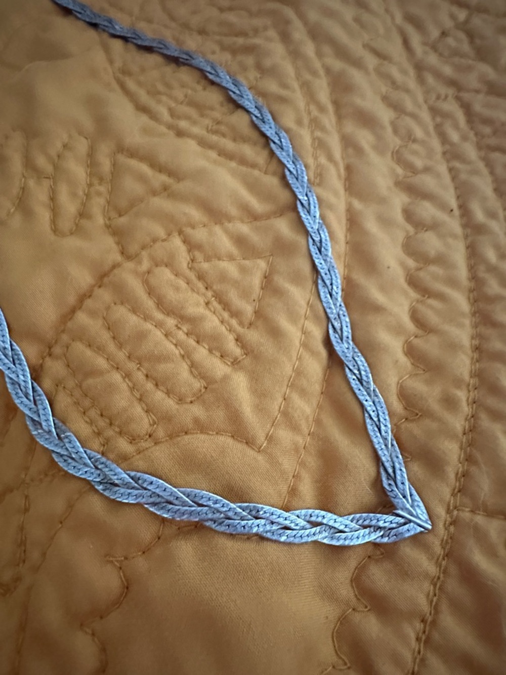 Braided Italian 925 Sterling Silver Rope Necklace for Women - Picture 3 of 3